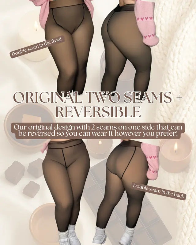 NEW COMPRESSION BAND & ONE SEAM OPTION! THE ORIGINAL MAGIC FLEECE LINED LEGGINGS